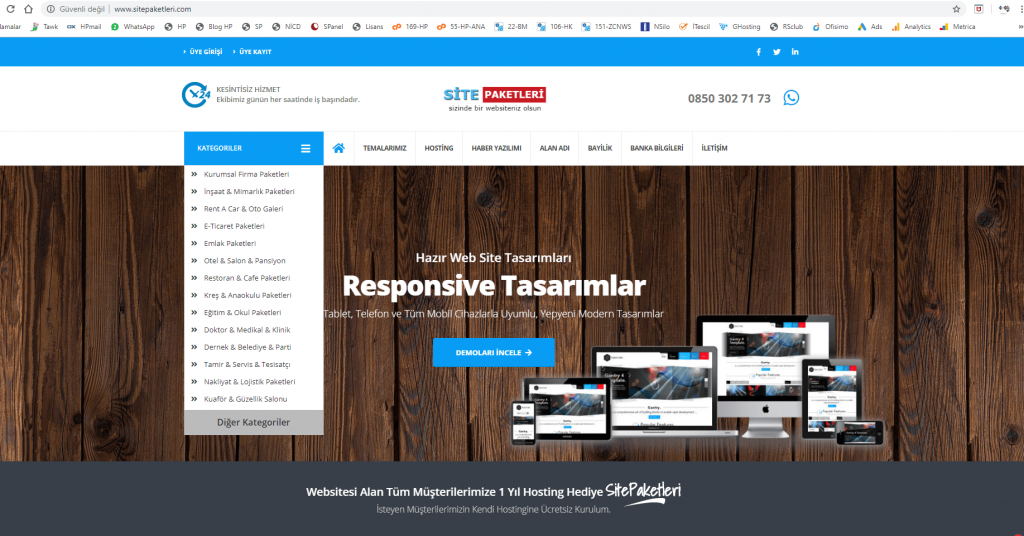 hazır web sitesi