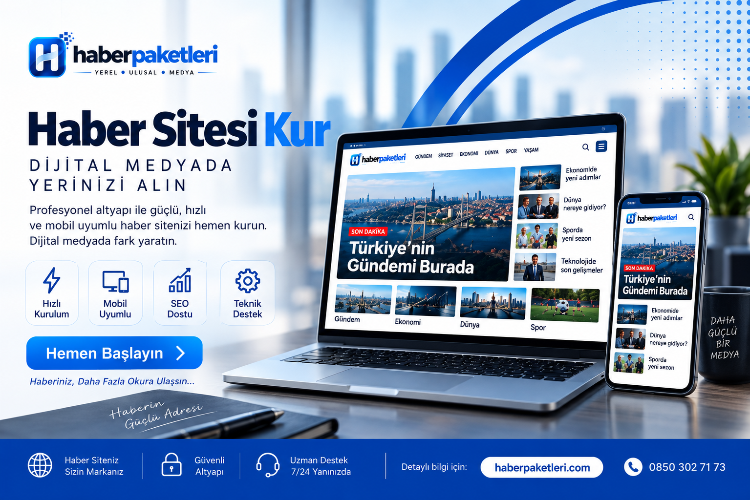 Haber Sitesi Kur: Profesyonel Yayına Hazır Altyapı Rehberi
